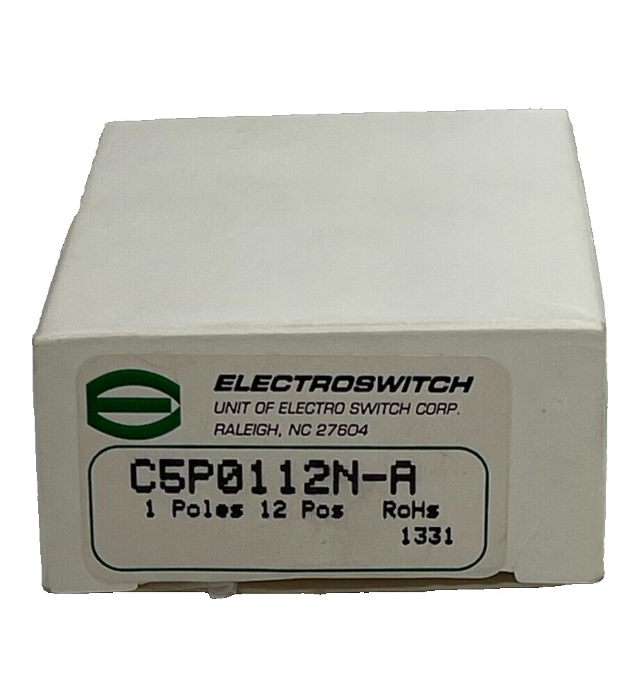 Electroswitch C5P0112N-A Rotary Switch 1 Pole 12 PO 1A 125V