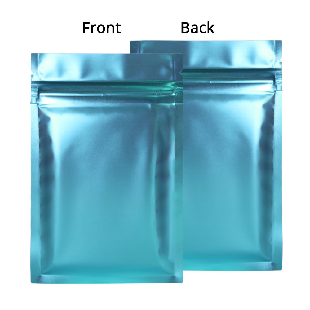 Multiple Sizes Colorful Flat Double-Sided Matte Mylar Foil Zip Lock Pouch Bag M