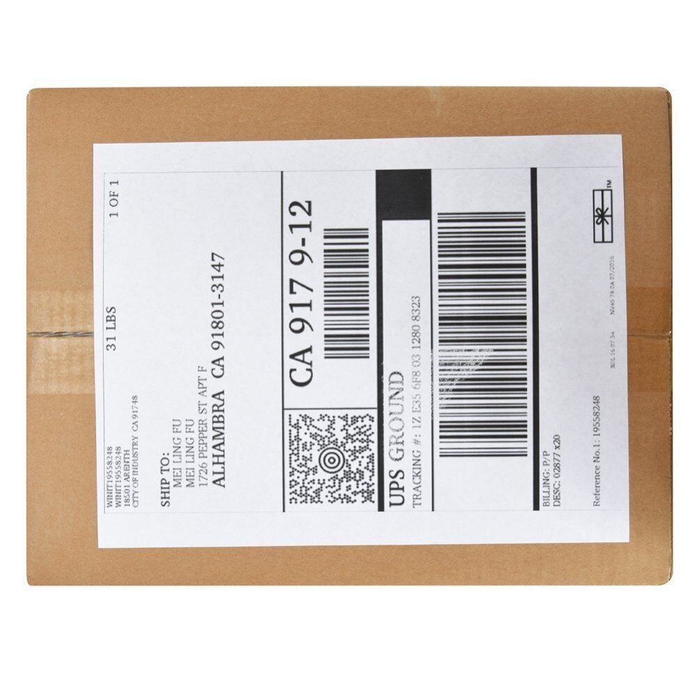 8.5″ x 11″ Full Sheets Address Shipping Sticker Paper for Laser & InkJet Printer