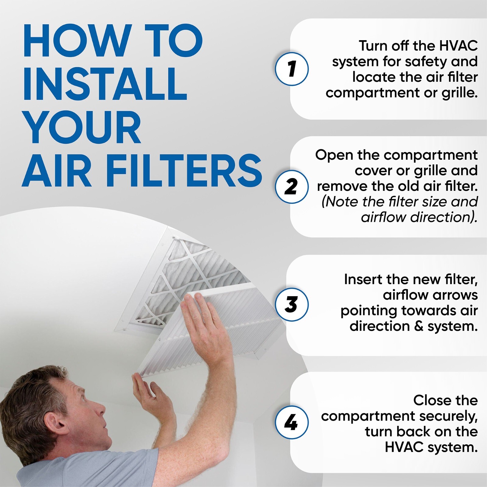 20x25x4 MERV 10 AC Air Filters. 6 PACK. Actual Size: 19-1/2 x 24-1/2 x 3-3/4