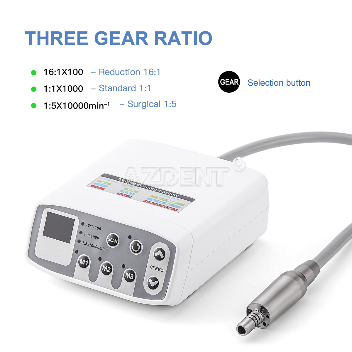 Dental LED Brushless Electric Micro Motor E-Type /1:1 LED Contra Angle Handpiece