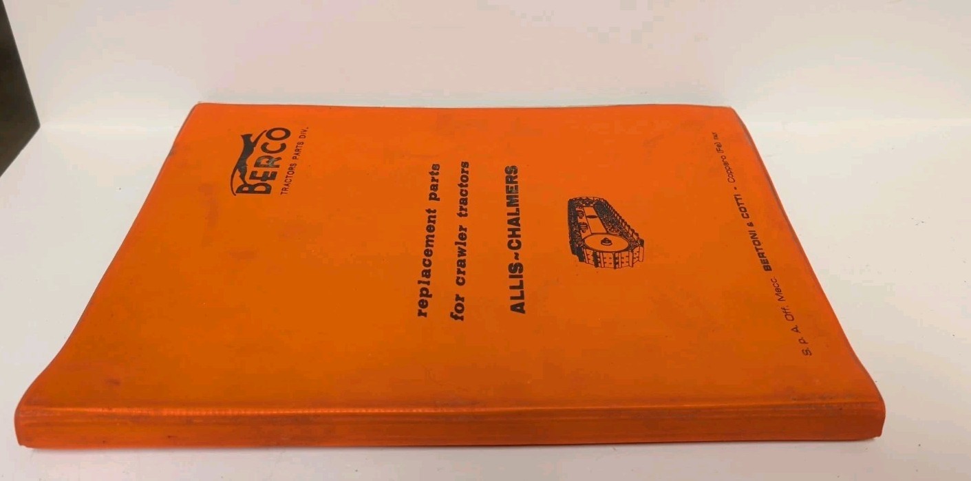 1967 Berco Allis-Chalmers Replacement Parts for Crawler Tractors Manual