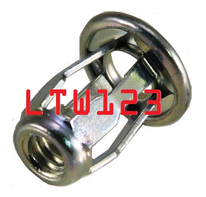 (5 Pcs) Steel Jack Nut Zinc – 1/4-20×0.76″