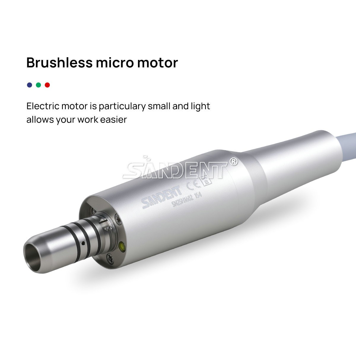 Dental Electric Handpiece Motor System LED Brushless Built-in 1:1 1:5 16:1 Modes