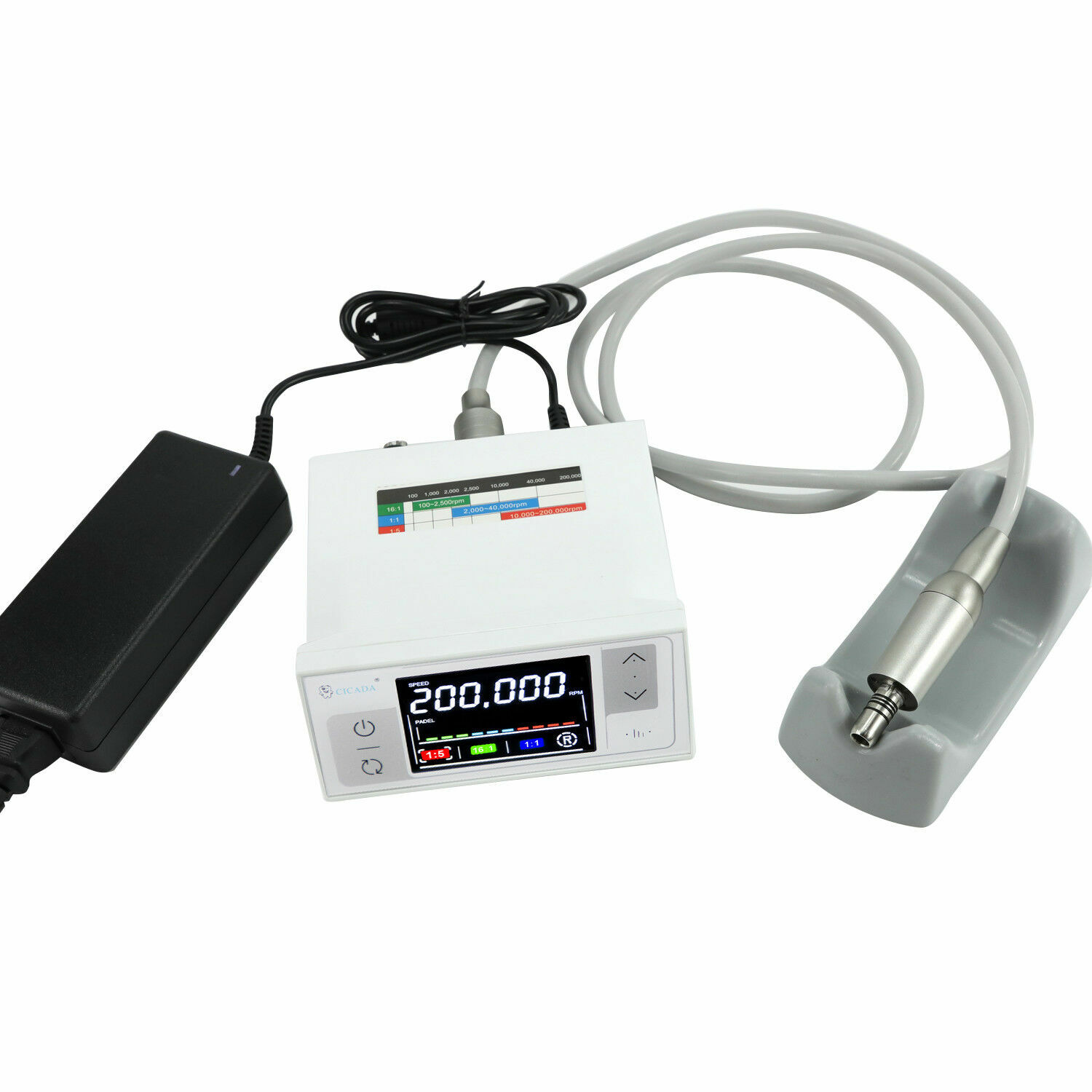 CICADA LED Dental Electric Micro Motor 1:1/1:5/16:1 Handpiece Contra Angle 4H