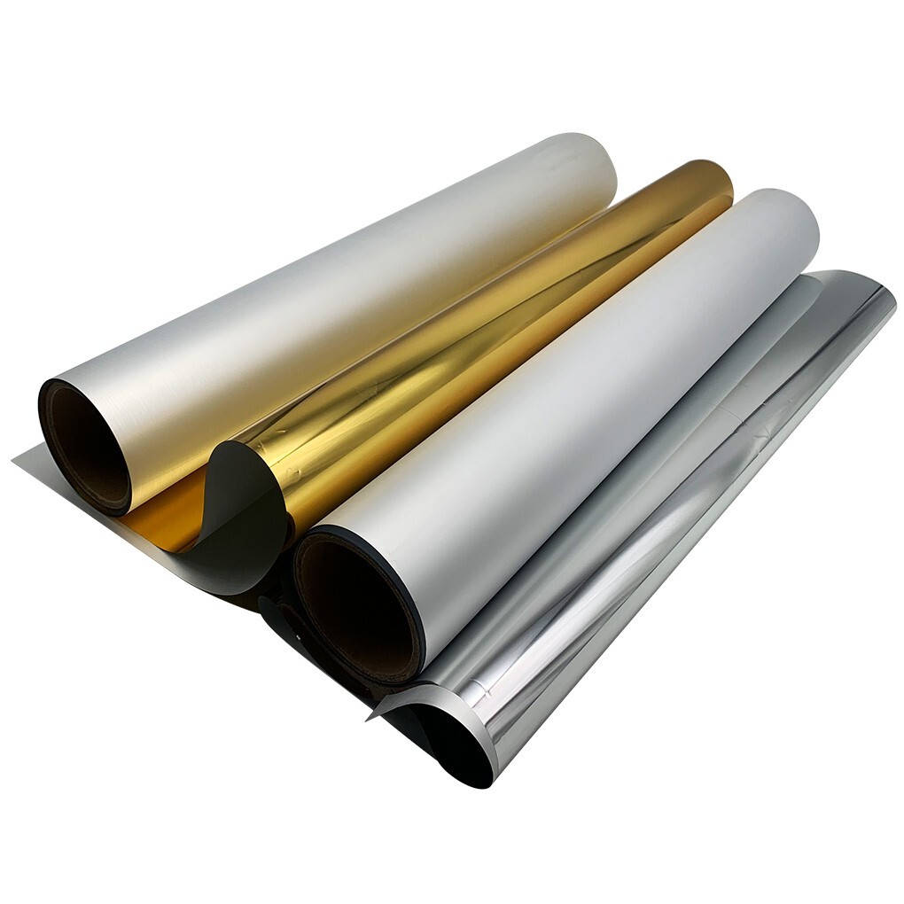 DTF Transfer Film 24in x 65.6ft DTF Foil Film Roll Cold Peel Metallic–Gold