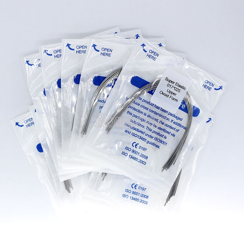 100×Dental Orthodontic Super Elastic Ni-Ti Arch Rectangular Wire Oval 17×25Upper