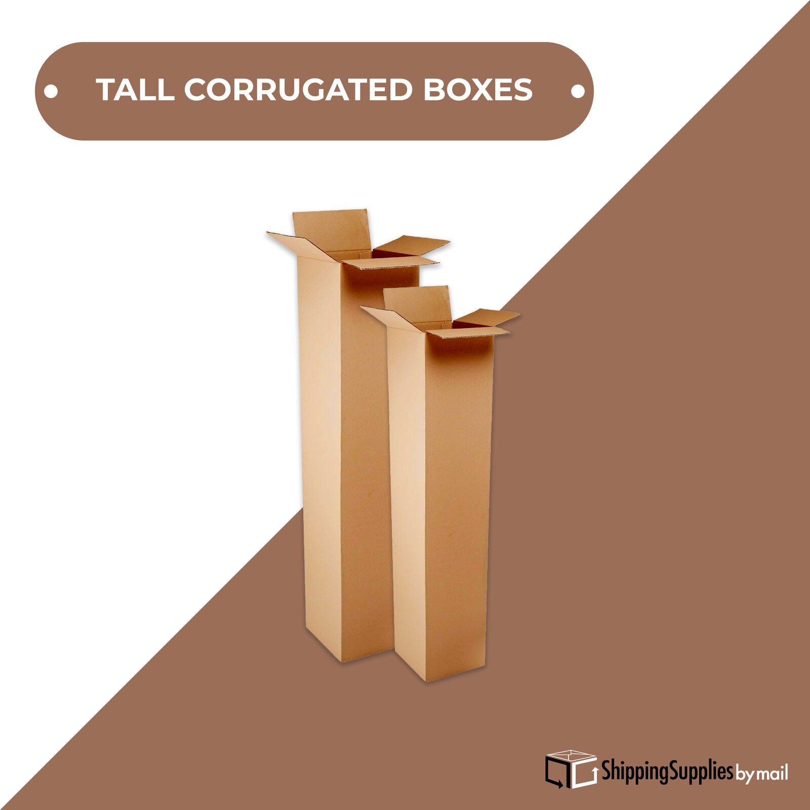4 x 4 x 28 Corrugated Boxes ECT-32 Pack of 25