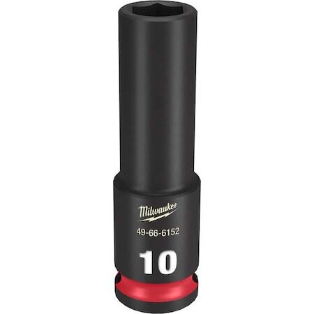 Milwaukee Tool 49-66-6152 3/8″ Drive Deep Impact Socket 10 Mm Size, Deep