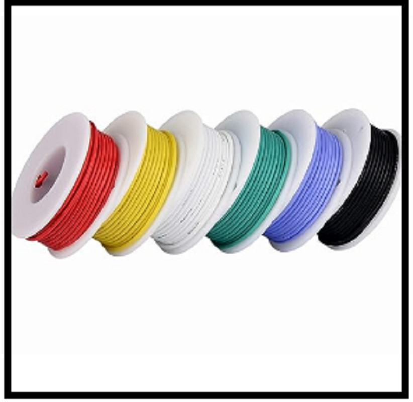 18awg Electronic Wire Kit,Flexible Silicone Wire 6 Color 18 Gauge Hook Up