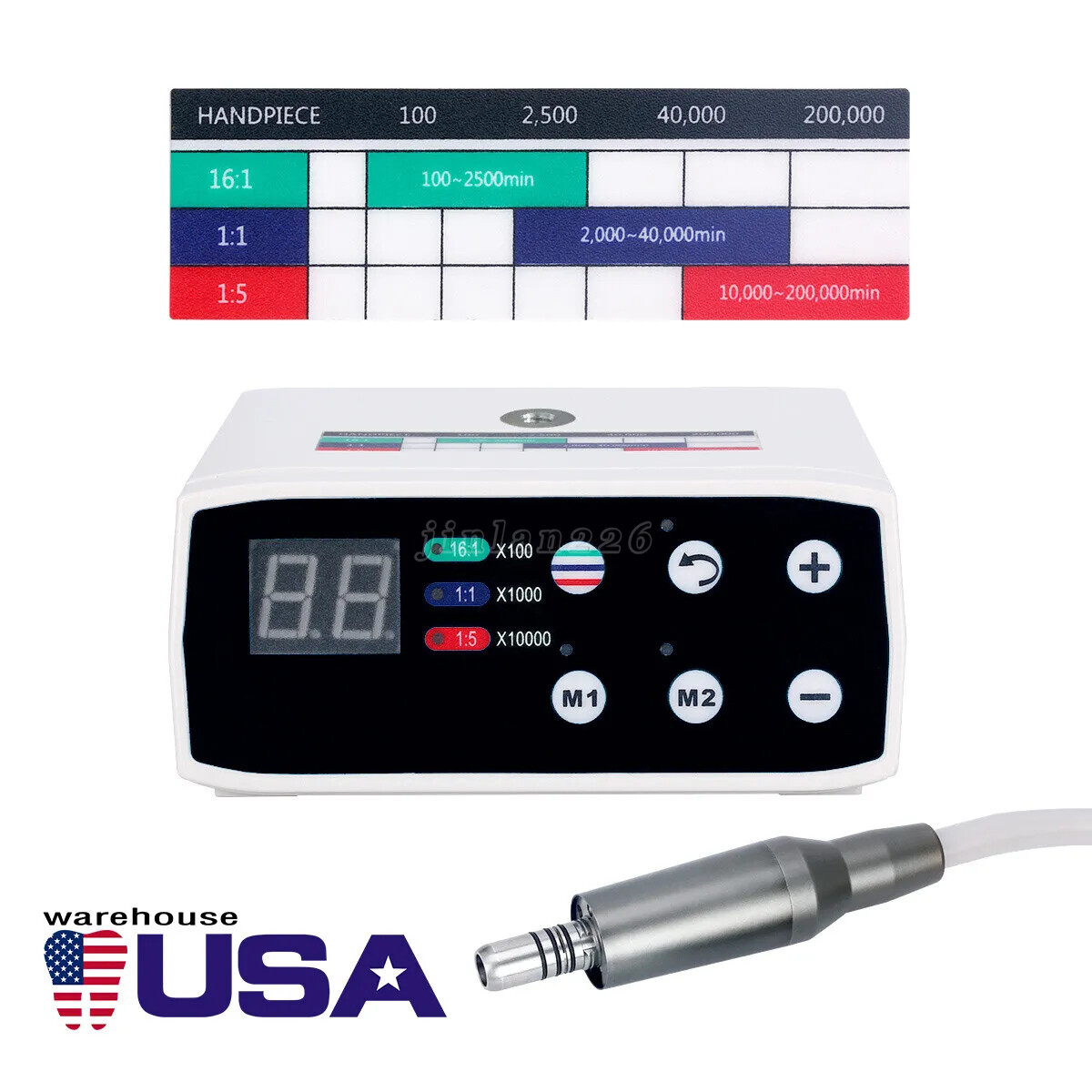 Brushless Dental LED Electric Micro Motor Fit NSK KaV 1:1/1:5 /16:1 Handpiece