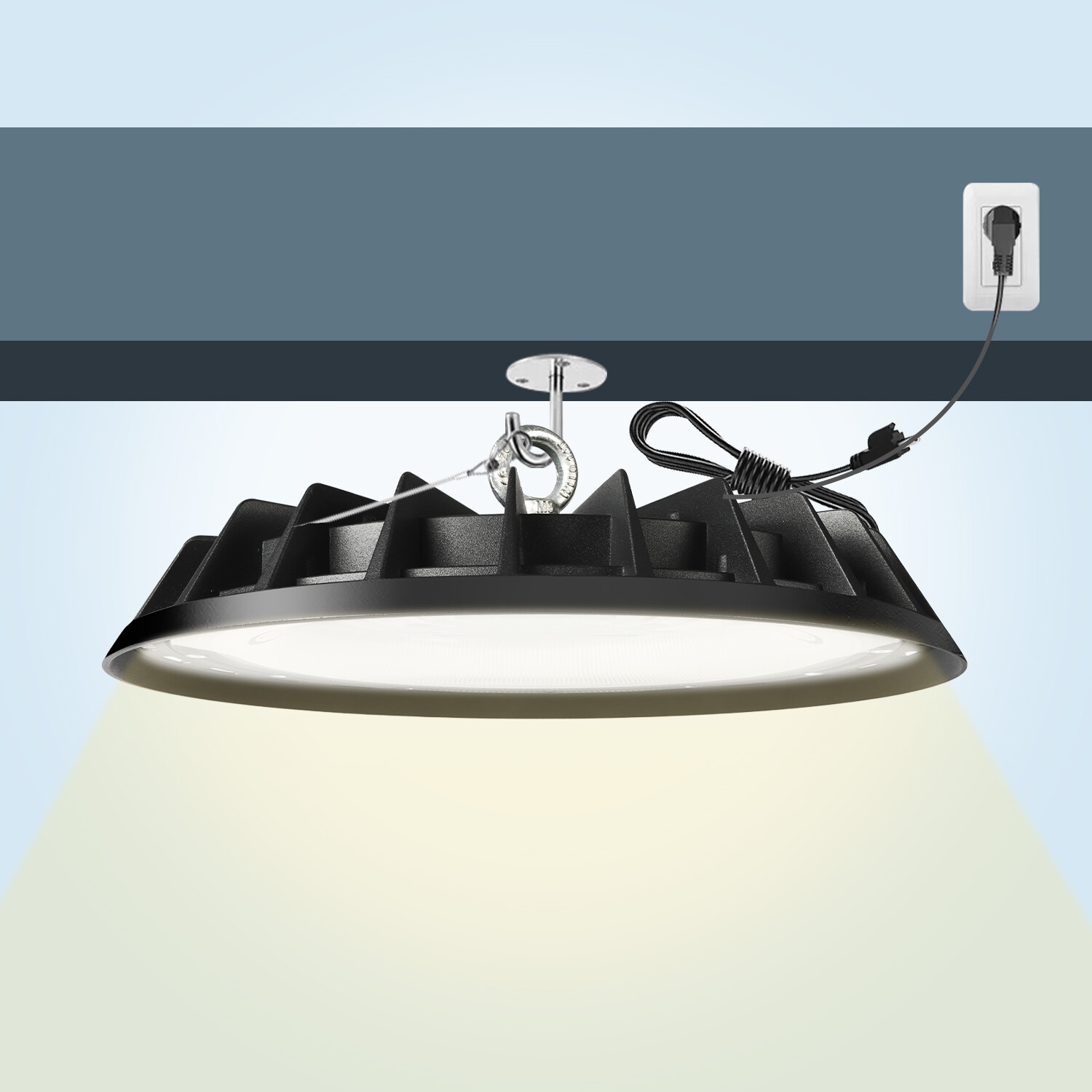 500W UFO LED High Bay Light Industrial Warehouse Factory Shop Bay Lighting 2Pack