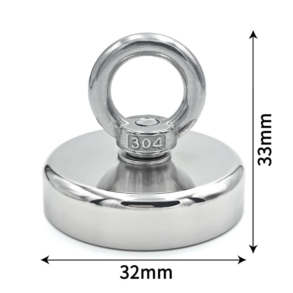 Super Strong N52 Neodymium Fishing Magnet Hook Heavy Duty Rare Earth Power Grips