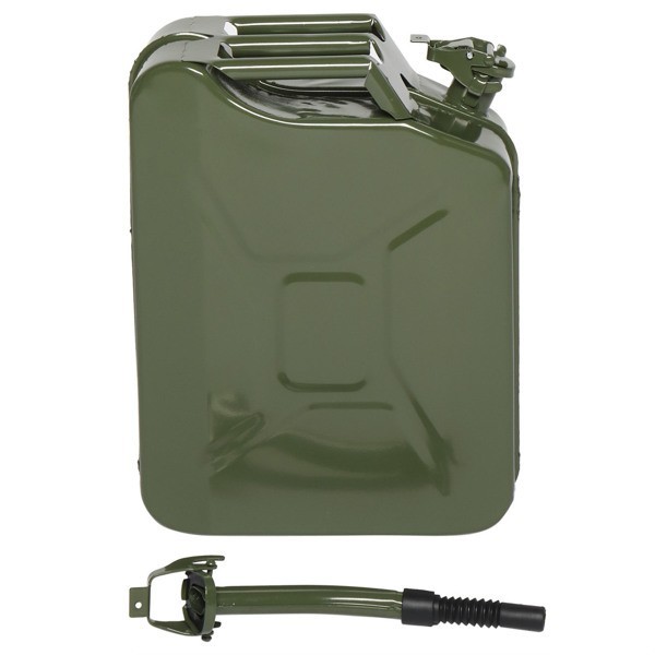 20L Portable American Fuel Oil Petrol Diesel Storage Can Oil Drum Army Green