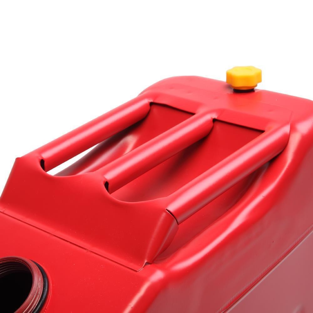 5 Gallon Large Capacity 20L Gas Gasoline Can Fuel Backup Metal Steel Tank Red