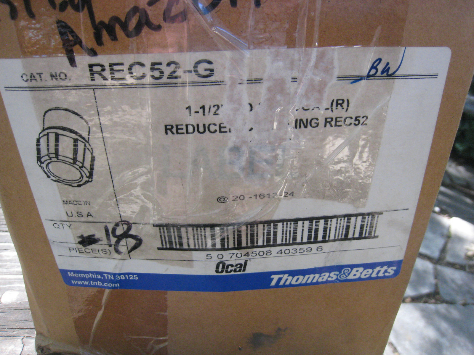 2 yes 2 THOMAS & BETTS REC52 / REC52 1-1/2″ x 3/4″ reducer (NEW from BOX)