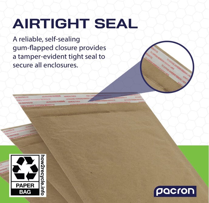 1 Sample-1000 Padded Mailers Recyclable Curbside Shipping Envelopes #0 #2 #5 #7