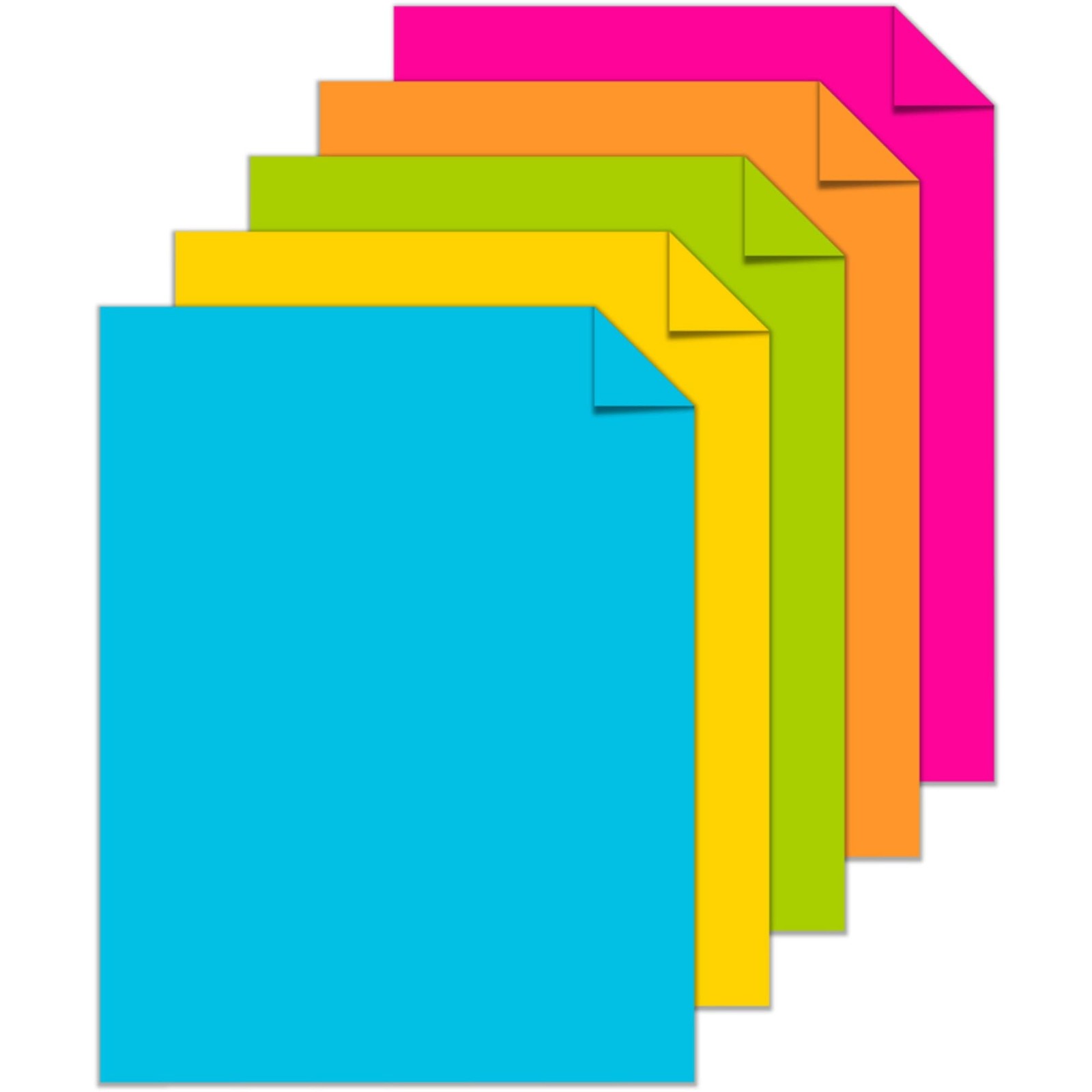Astrobrights Bright Color Paper Letter Size 24 lb Assorted Colors 500 Sheets