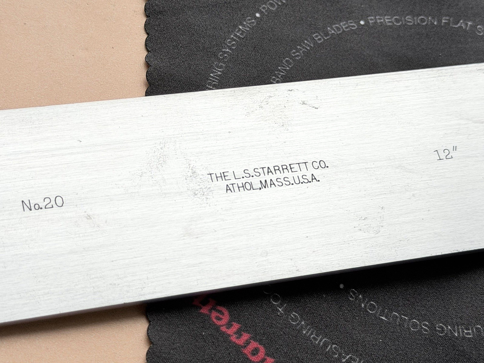 STARRETT No. 20-12 12” Master Precision Square W/Straight Edges. “USA Made”