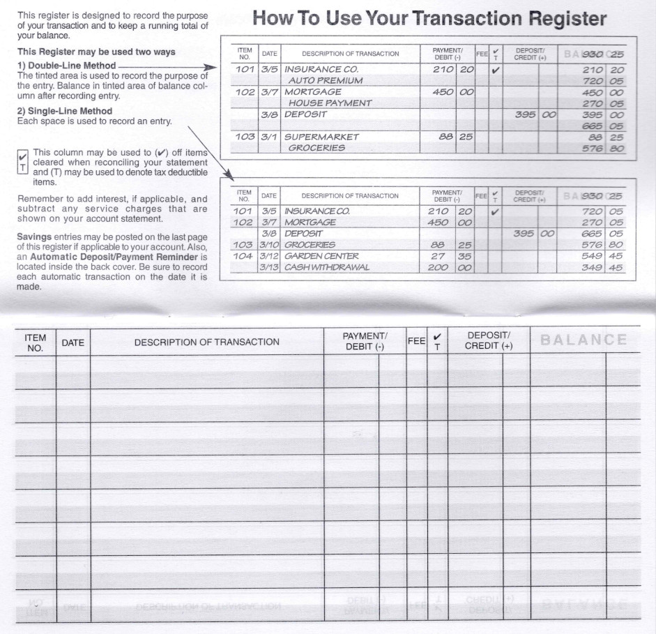 12 Checkbook Transaction Registers 2026-2027-2028 Calendars Check Book Bank
