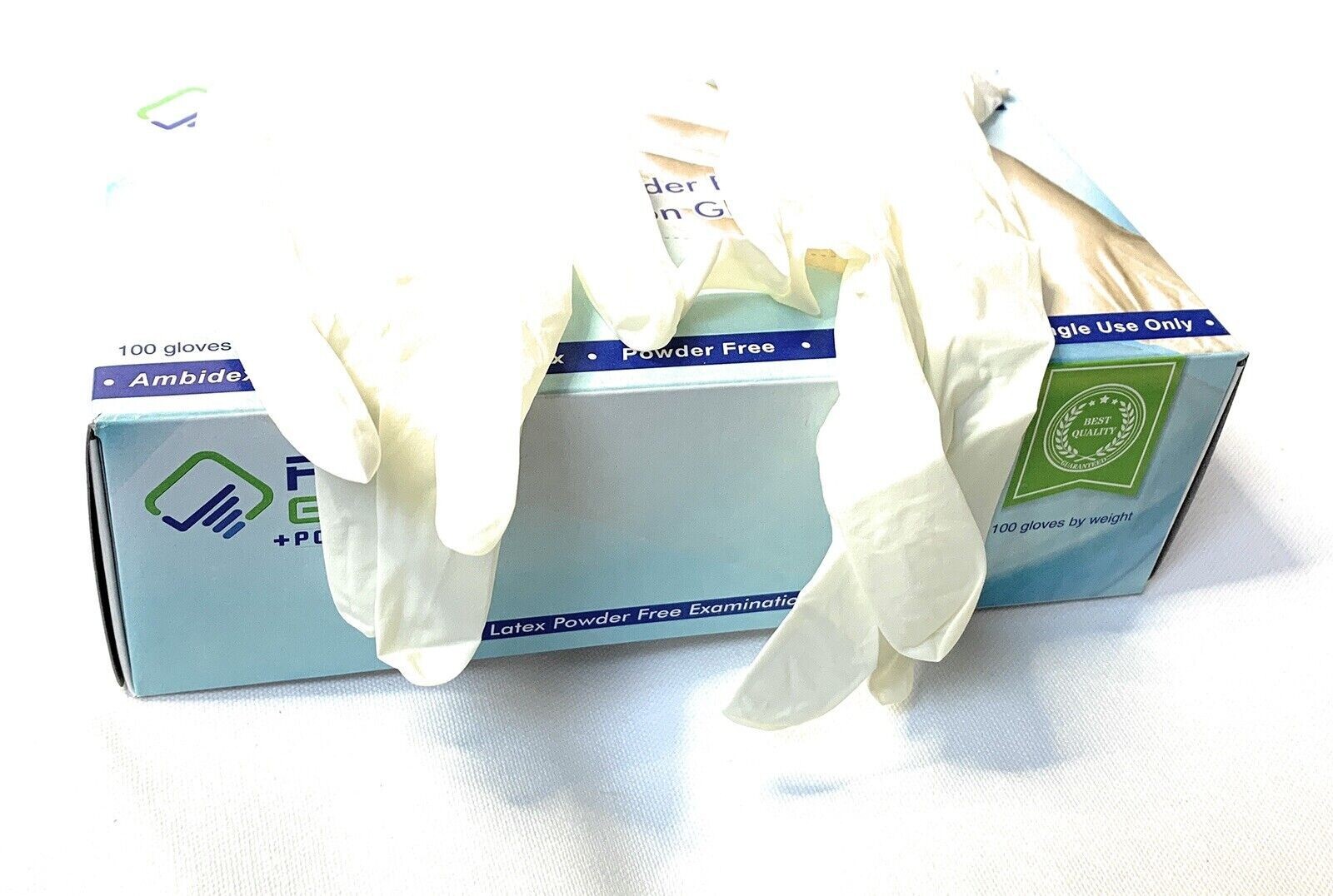 First Guard LT100 Latex Powder Free Examination 1000 Gloves Exp. 2024-Sep