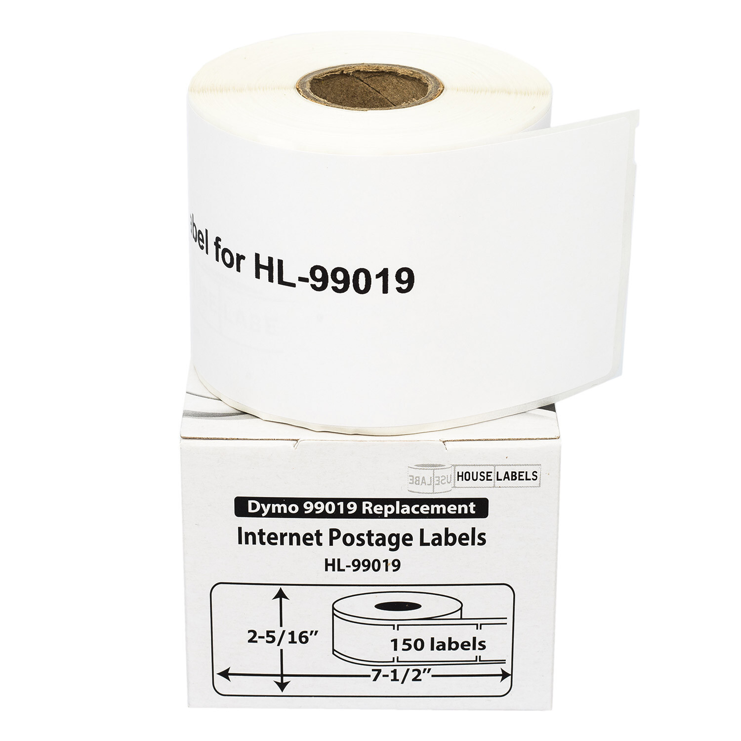 DYMO 99019 1-Part eBay PAYPAL Direct Thermal Postage Labels – (2) Rolls of 150