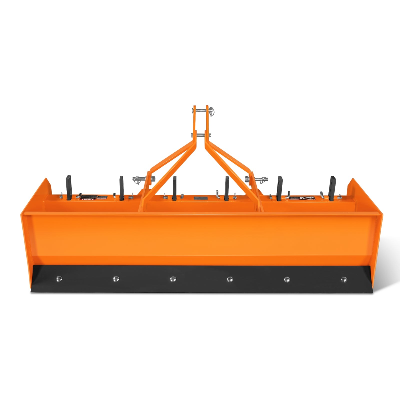 MechMaxx 72″ Tractor Box Blade Scraper Attachment 3 Point Hitch 20HP-50HP, BB72