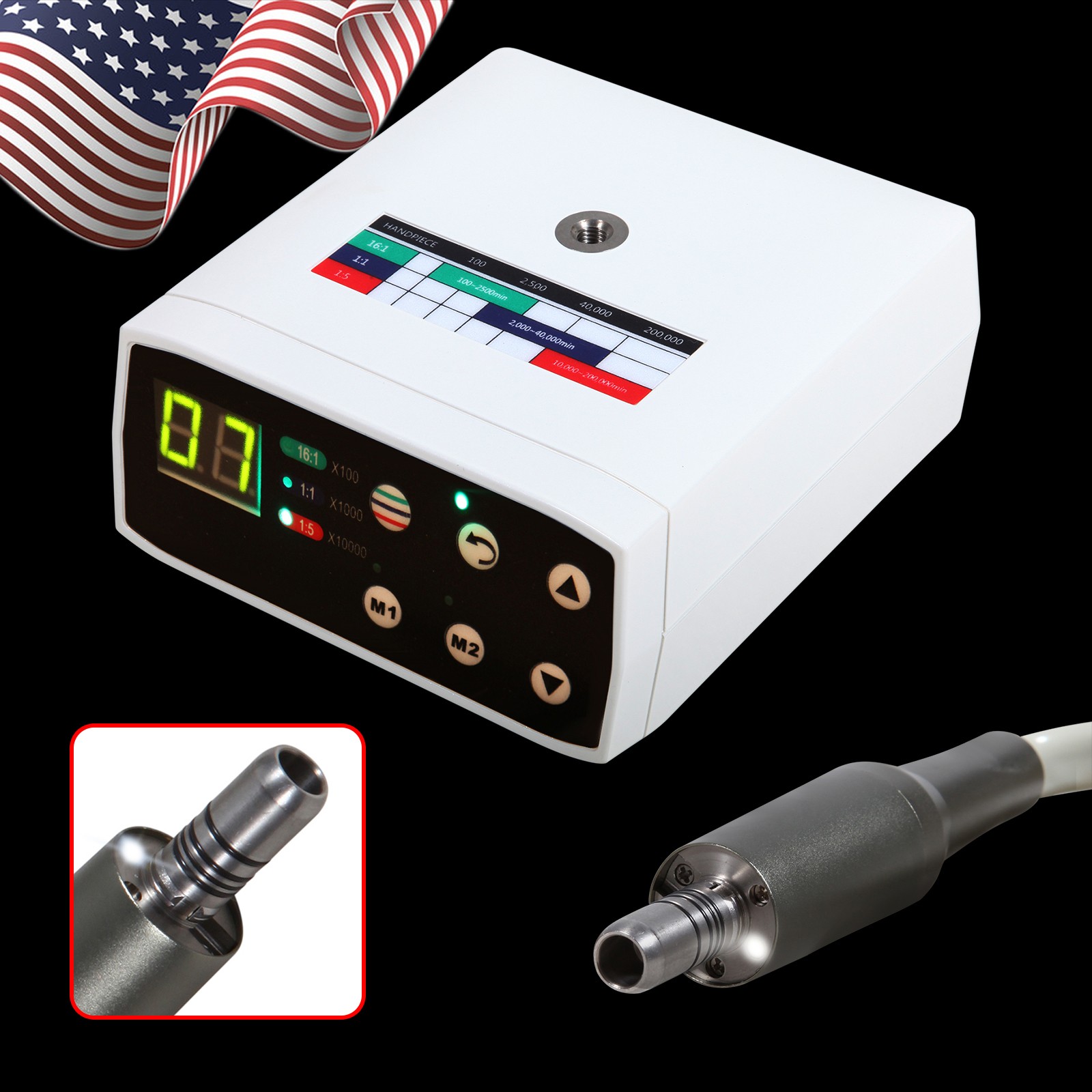 Brushless Dental LED Electric Micro Motor Fit NSK KaV 1:1/1:5 /16:1 Handpiece
