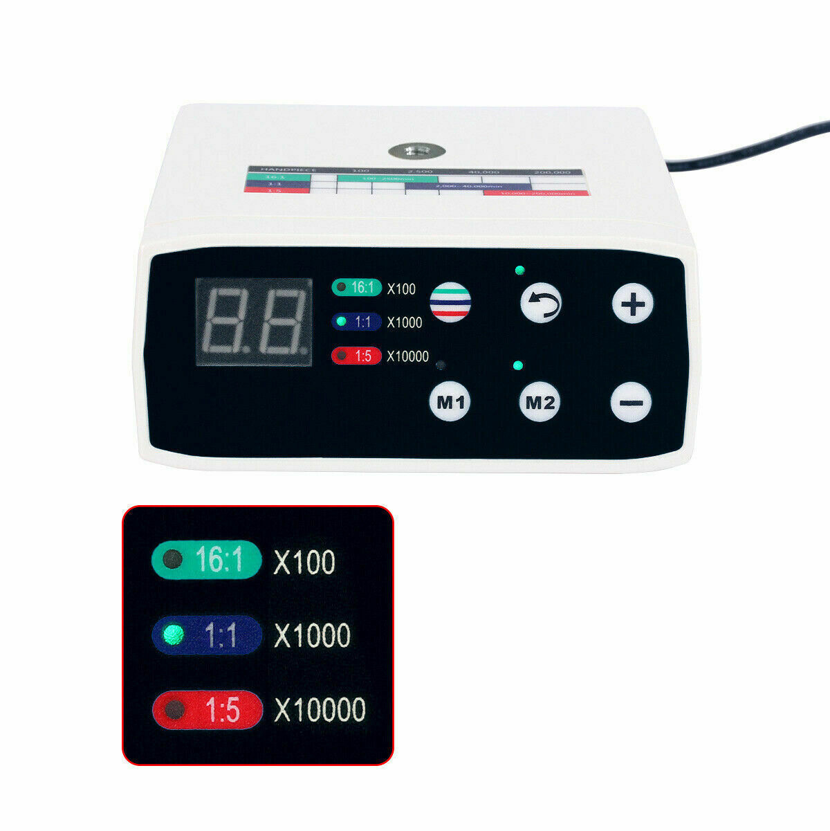 Dental Brushless LED Electric Micro Motor 1:5 Increasing Handpiece For NSK Style