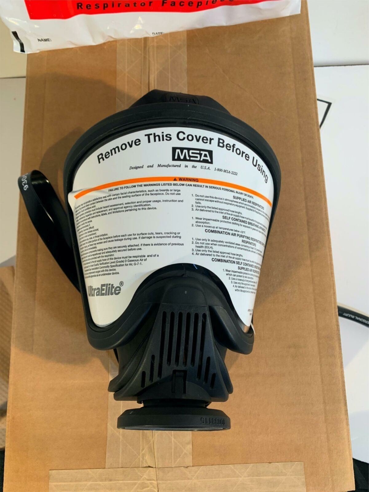 MSA 5-Min Air Carbon Cylinder PremAire Cadet Escape w/ULTRA ELITE Mask MED SCBA