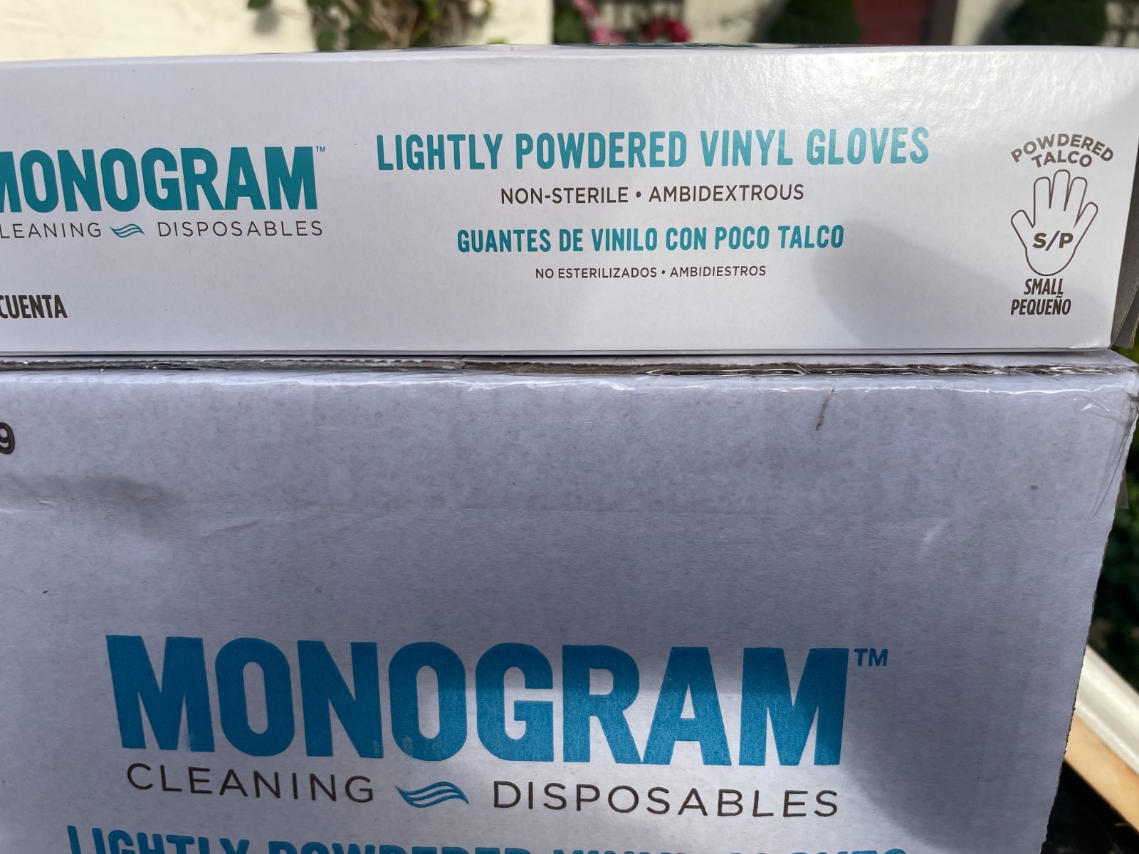 1000 Count Lightly Powdered Clear VINYL GLOVES SMALL (Full Case 10 boxes of 100)