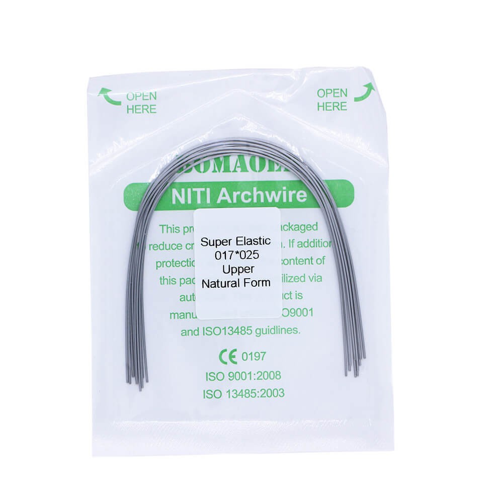 1×Dental Orthodontic Super Elastic Niti Rectangular Arch Wires Nature 17×25Upper