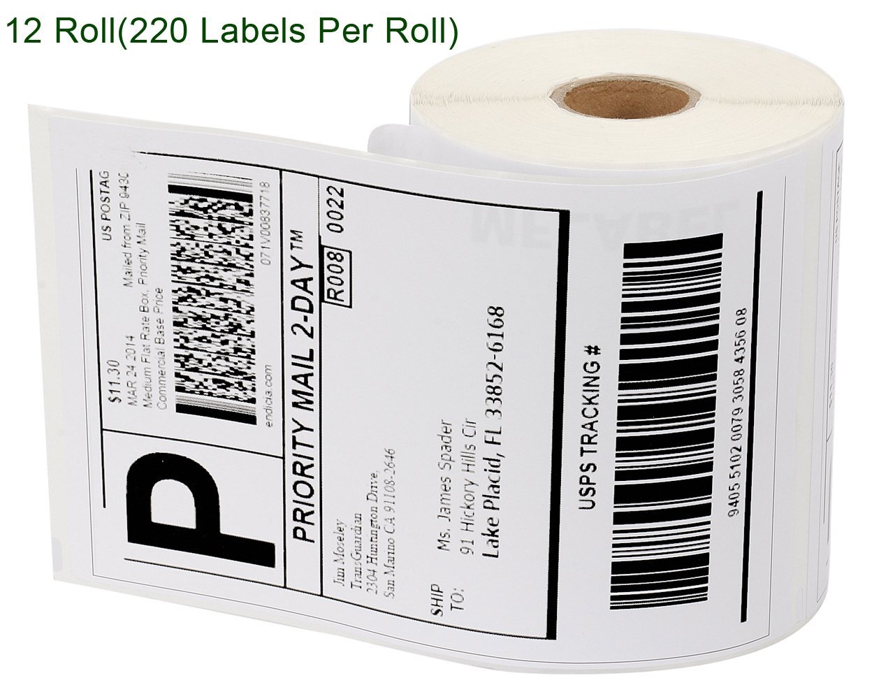 12 Rolls Thermal Shipping Labels 4×6 Compatible Dymo 4XL Labelwriter 1744907 New