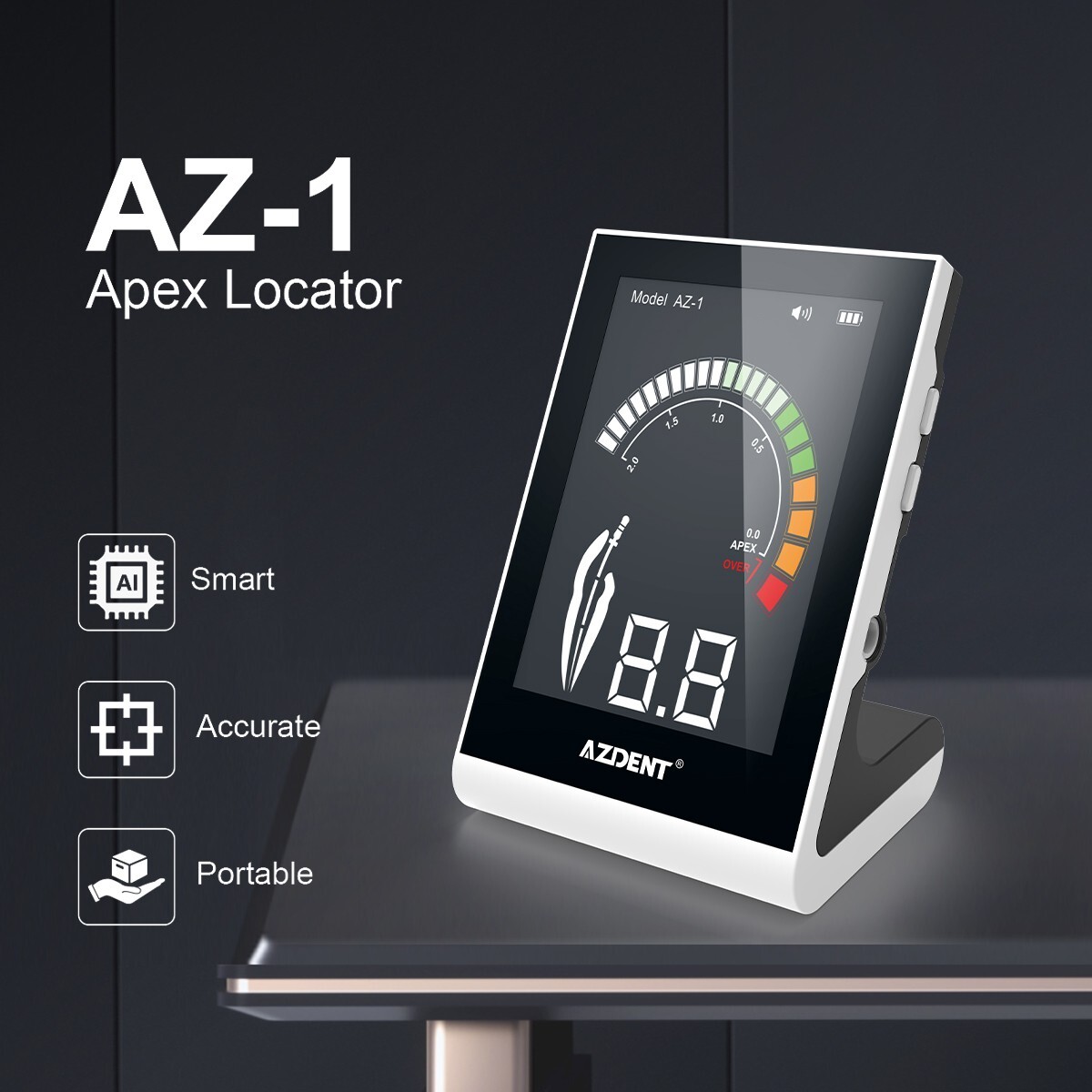 AZDENT localizador de apice dental electrónico medición del canal radicular USA