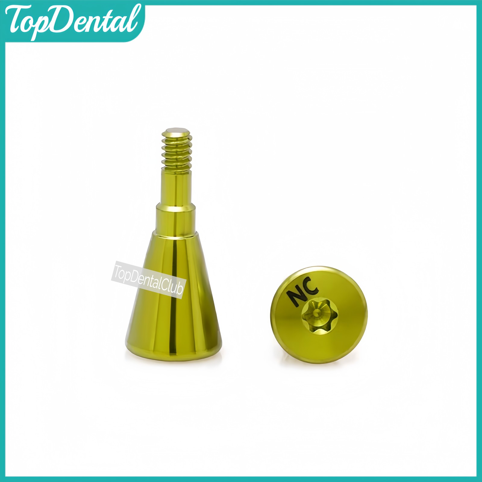 NC/RC Dental Healing Abutment Closure Cap Bone Level Titanium Fits ITI Straumann