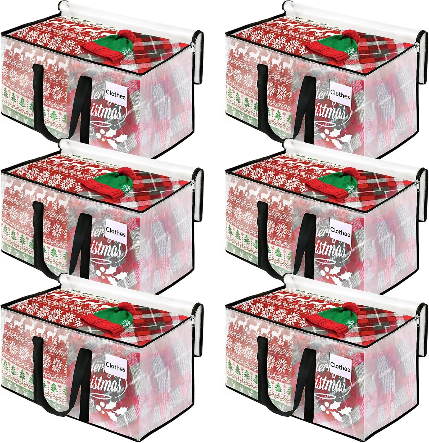 Clear Moving Bags Heavy Duty Extra Large, Moving Supplies with Reinforced Handle