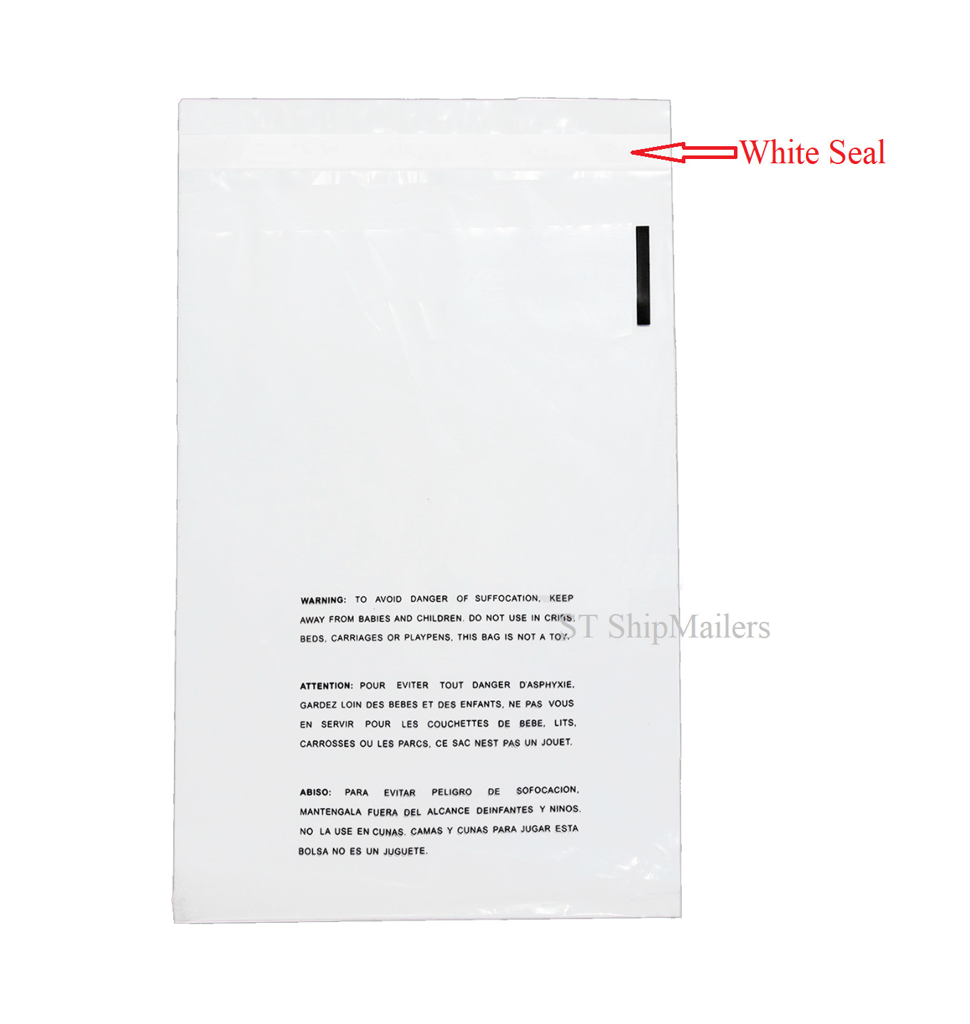 Clear Bags Suffocation Warning Self Seal Merchandise Bag 1.5 Mil -ST ShipMailers