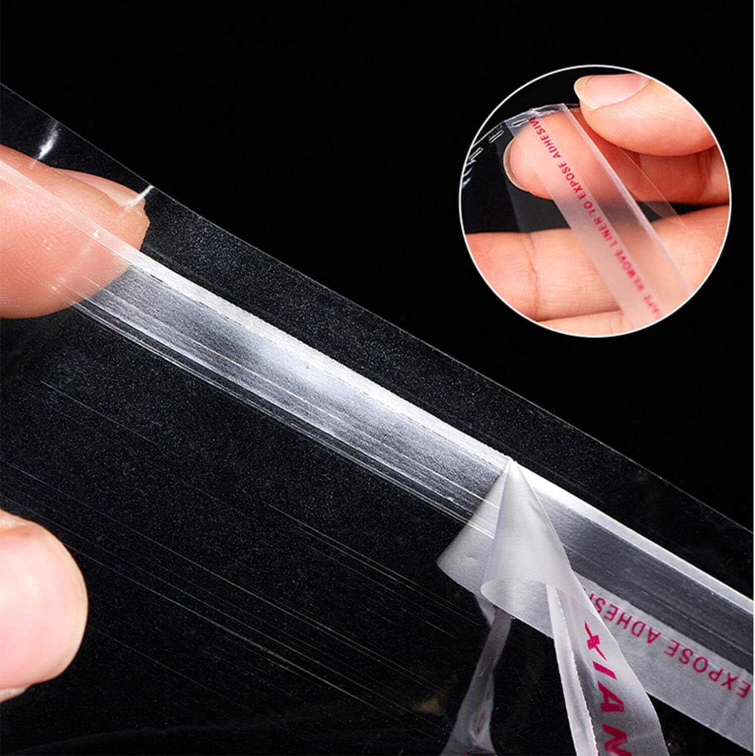 100PCS Clear Resealable Self Sealing Cello Cellophane Bags Plastic OPP Poly Bags