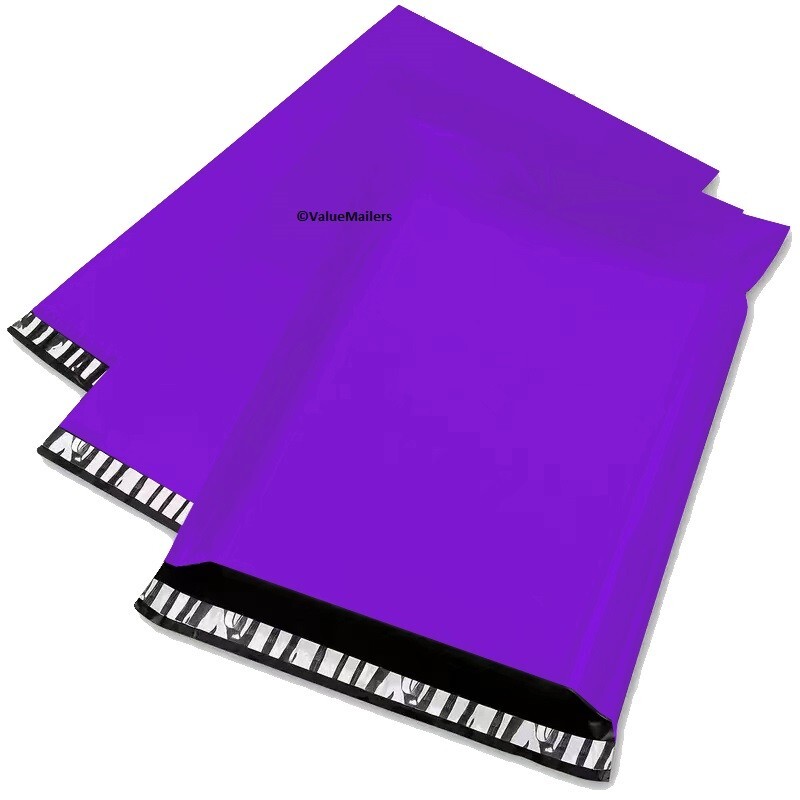 200 7.5×10.5 PURPLE Poly Mailers Shipping Envelopes Bag Couture Boutique Bags