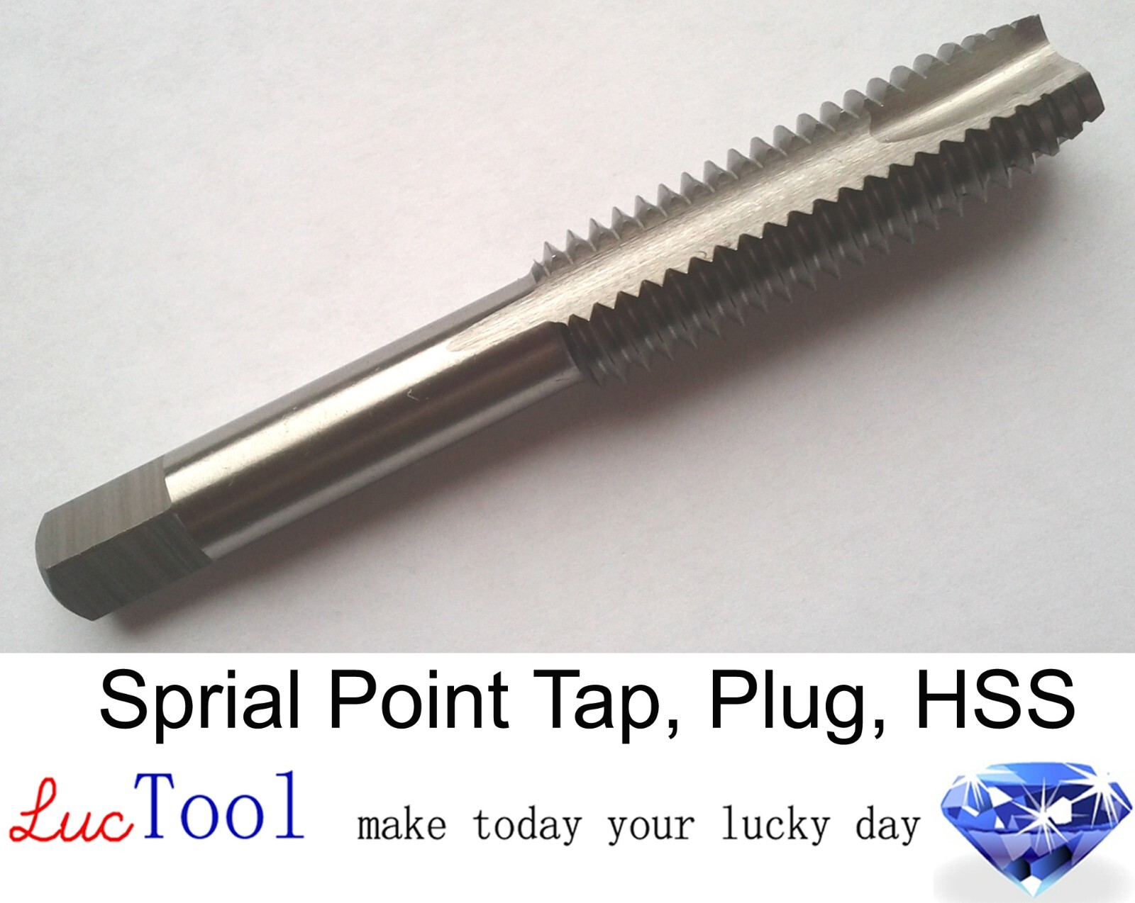 3/8-16 UNC Spiral Point Tap GH3 Limit 3 Flute HSS Gun Tap Uncoated Bright Thread