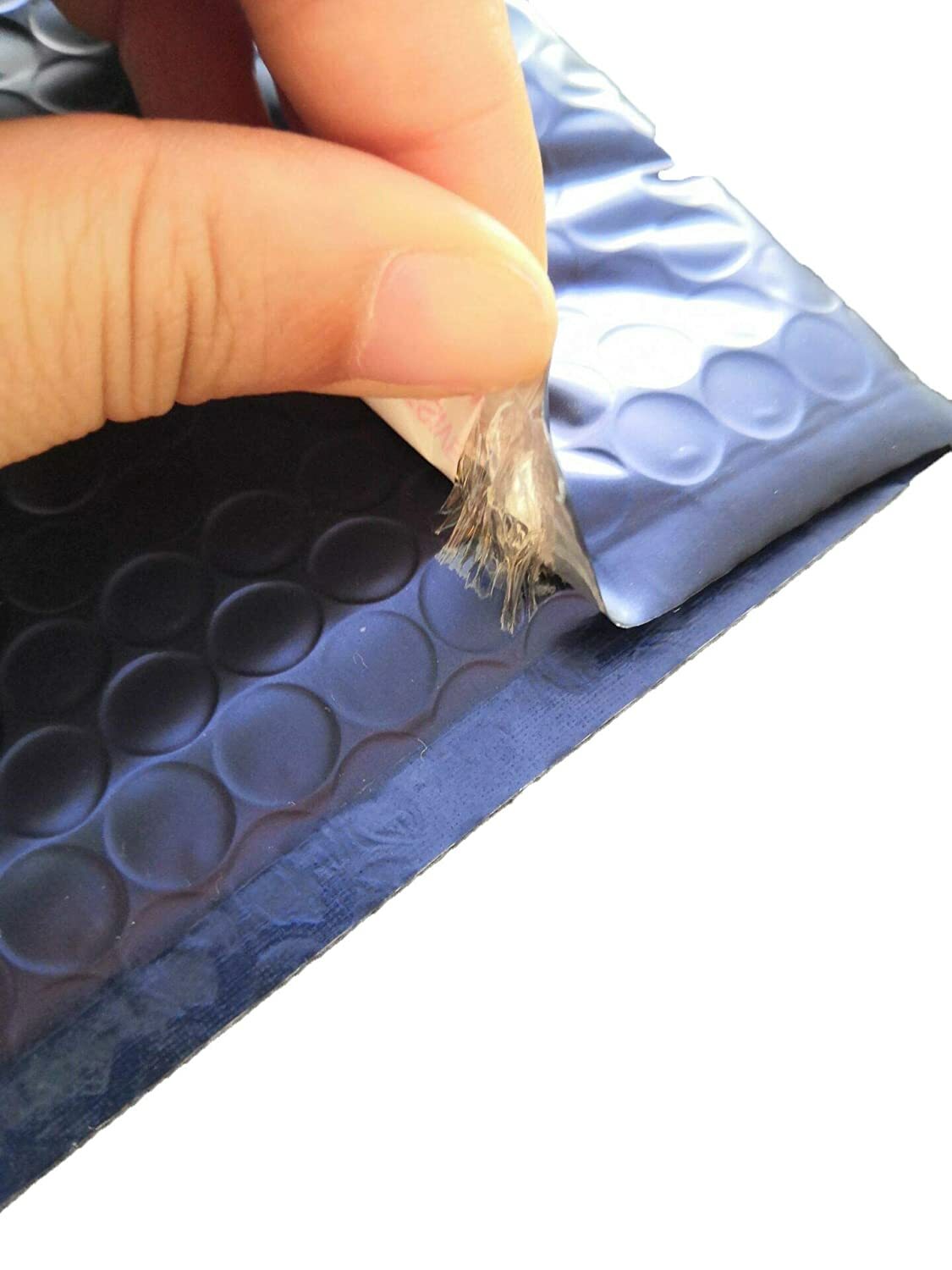 1-200 #2 8.5×12 Matte Metallic Royal Blue Color Poly Bubble Padded Mailers