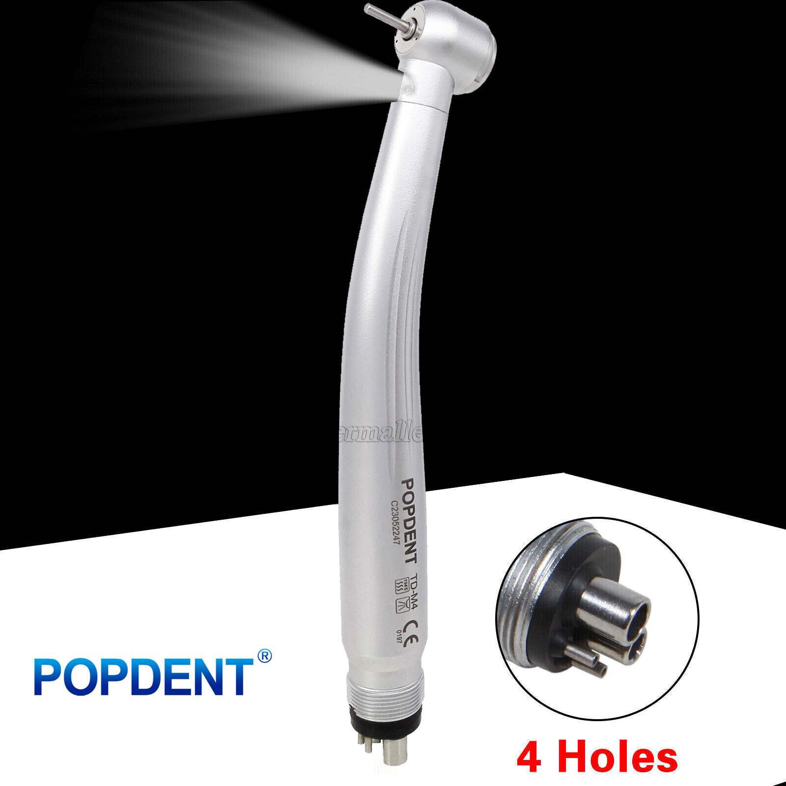Dental LED High Speed /1:5 Increasing Optic LED Contra Angle Handpiece NSK Style