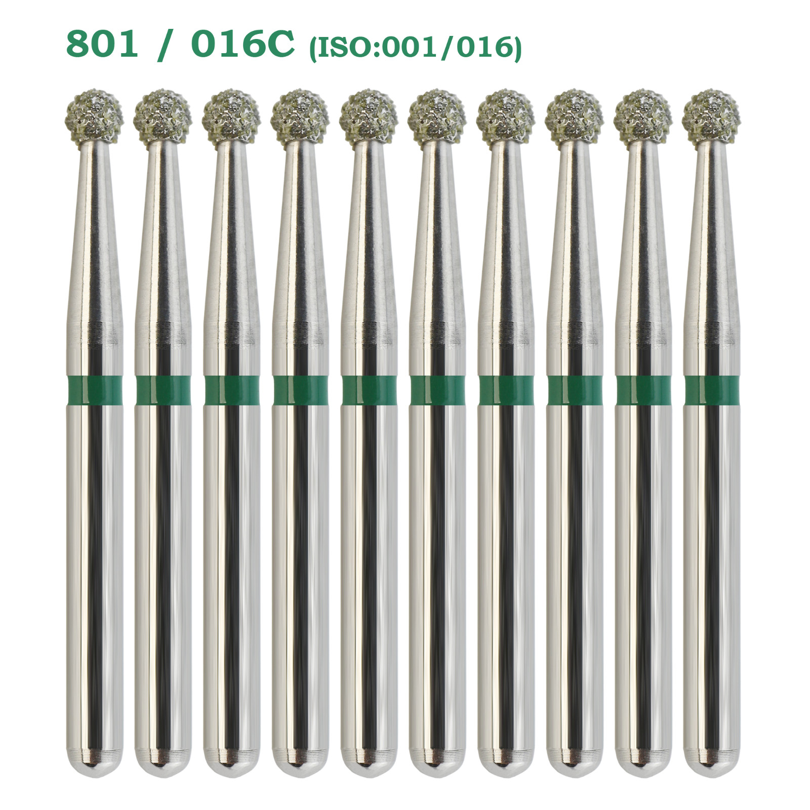 Multi-use Diamond Bur Round Burs 801/016C Coarse FG Friction Grip High Speed