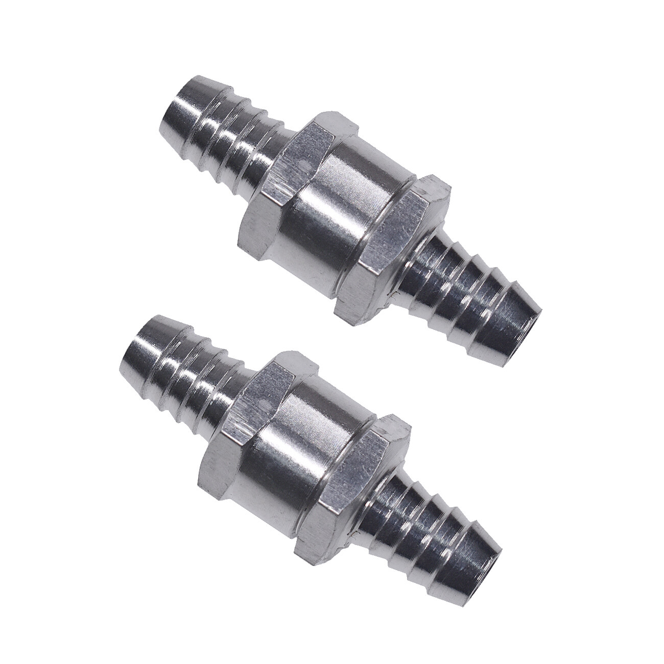 2 Pcs 12mm 1/2″ Fuel Non-Return One Way Check Valve Petrol Diesel Oil Aluminum