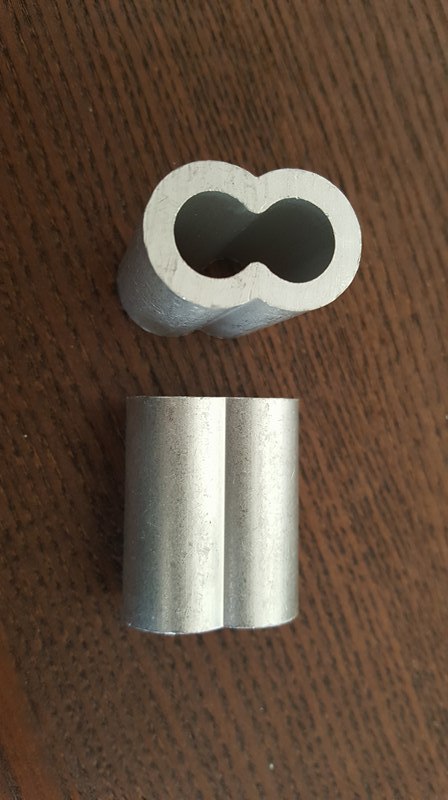Aluminum Swage Sleeves for 3/8″ Wire Rope Cable: 10, 25, 50,100 & 200 pcs