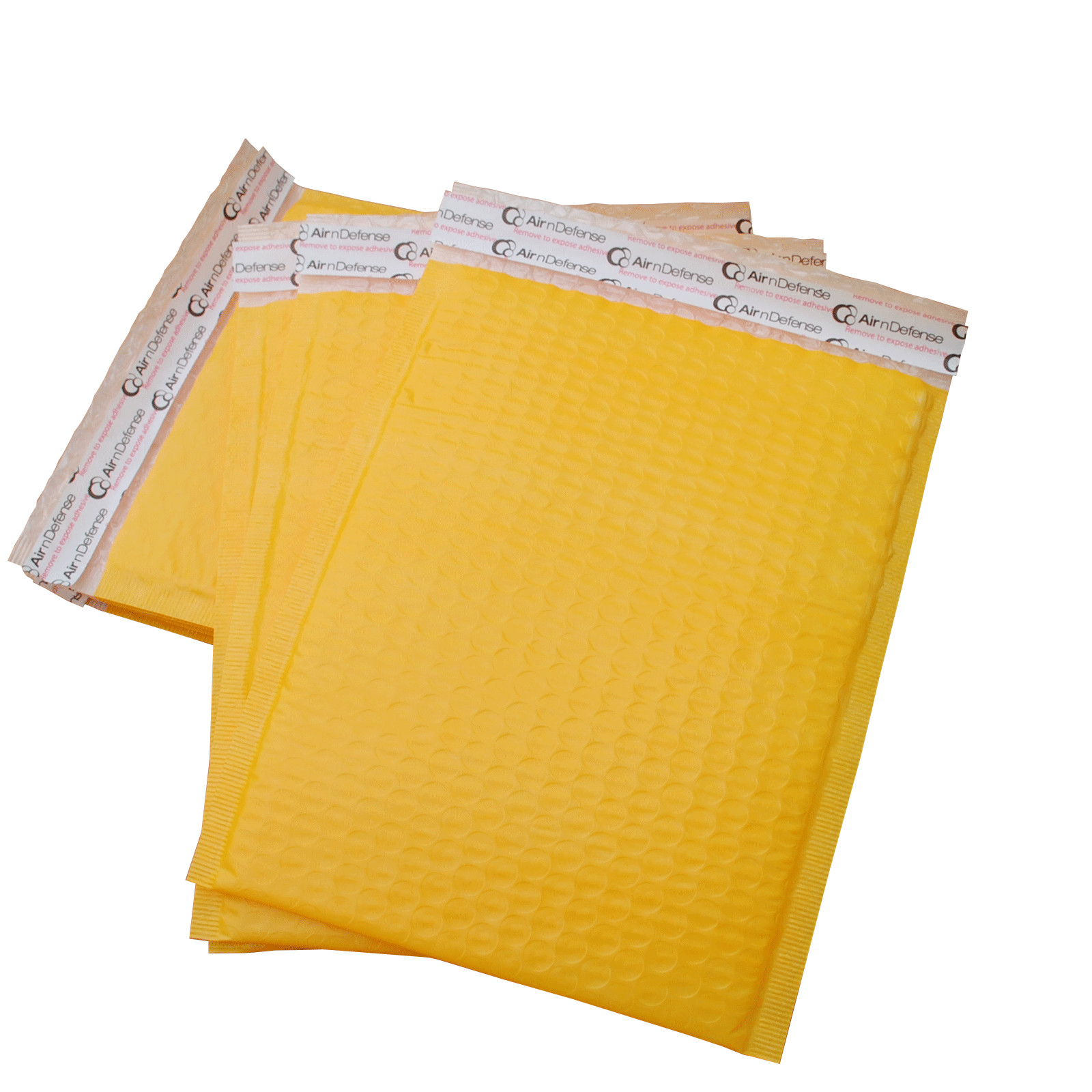AirnDefense Poly Bubble Mailers Envelope #000 4×8 #0 6.5×10 #2 8.5×12 #5 10.5×16