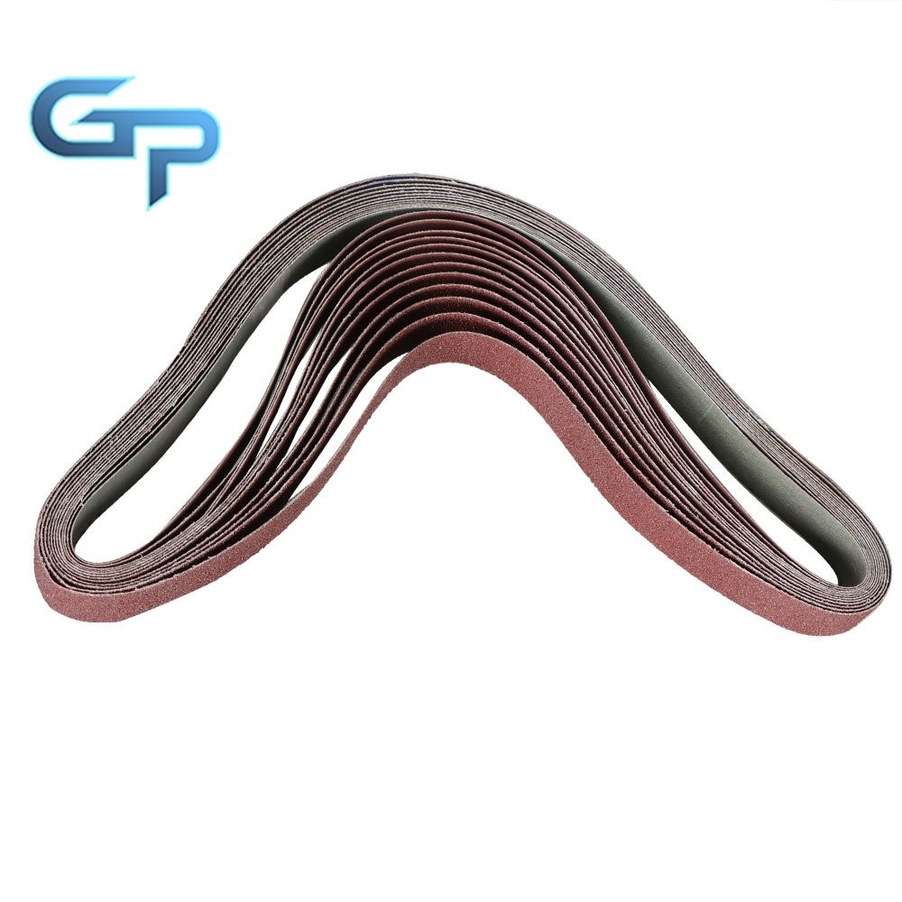 New 1 In x 42 In Sanding Belts 60 80 120 150 240 400 Grits Red Belt Sandpaper