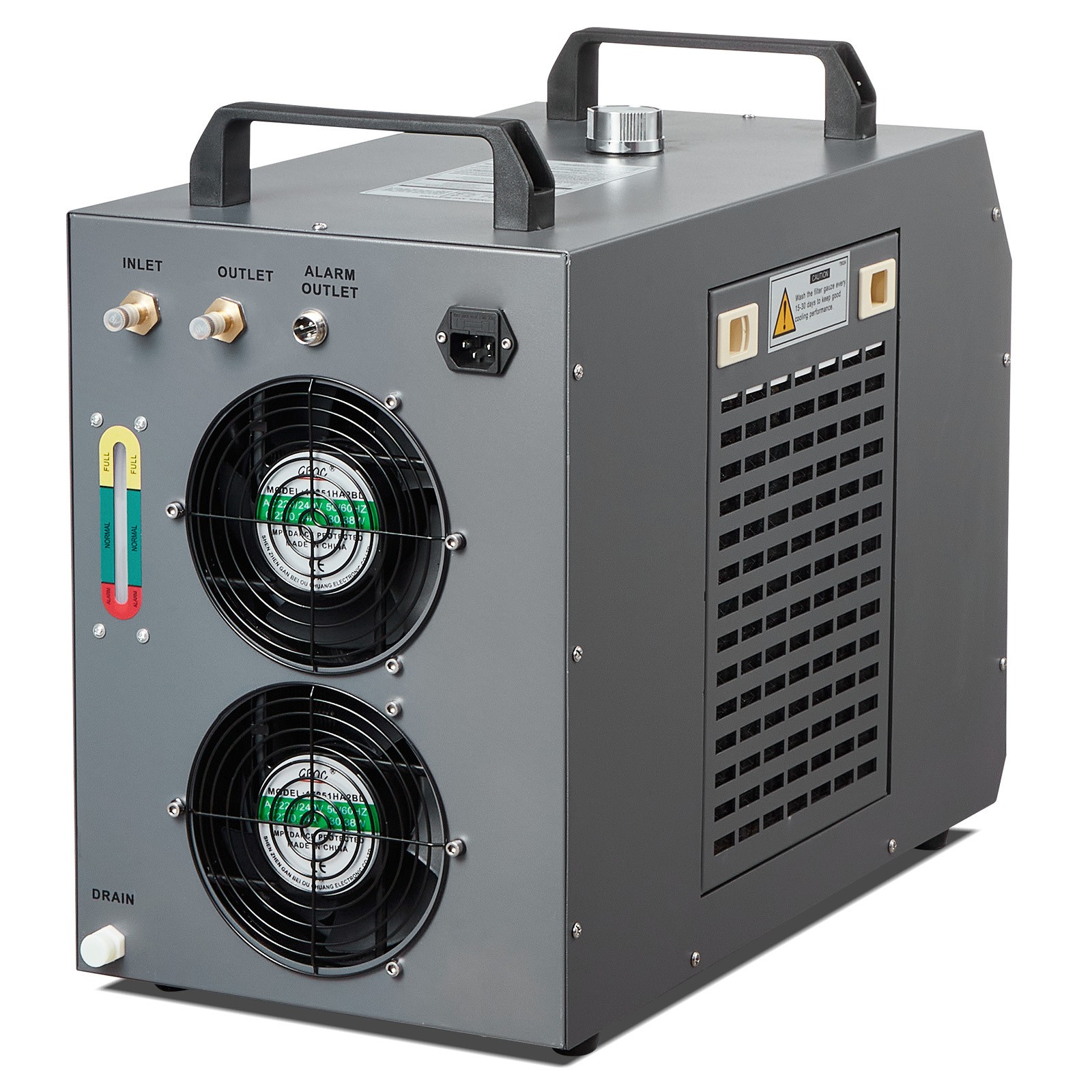 VEVOR Industrial Water Chiller CW-5200 7L 13L/min Laser Chiller with Compressor