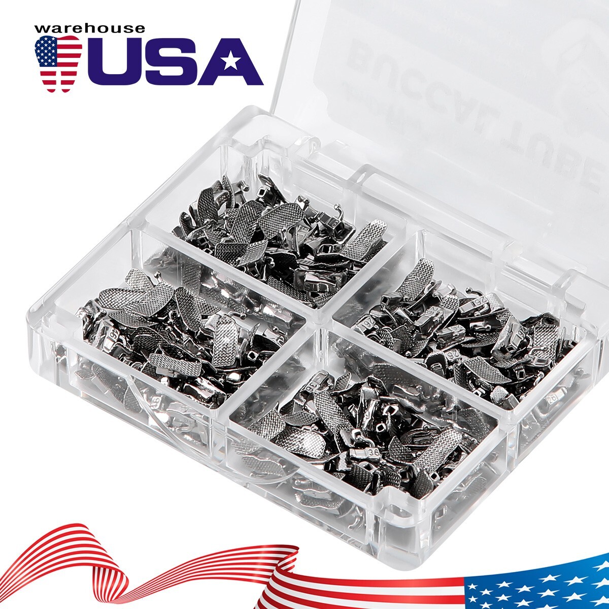 50 Sets Dental Orthodontic 1ST Molar Bondable Non-Conv Roth 0.022 Buccal Tubes J