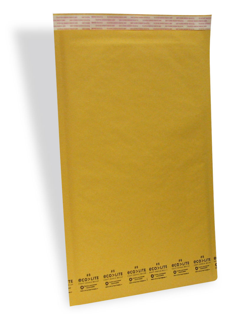 #6 12.5×19 Kraft Ecolite Bubble Mailers Padded Envelopes Bags 12.5 x 19 50, 100